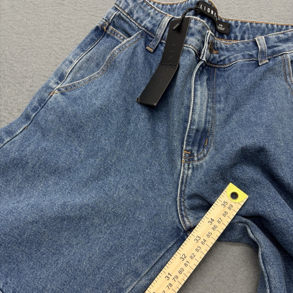 LIONESS Freedom Jeans Blue Denim Size US 2 (28x33) Straight Leg Relaxed Fit NWT - Picture 7 of 10
